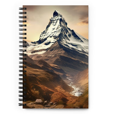 Matterhorn - Epische Malerei - Landschaft - Notizbuch berge xxx Default Title