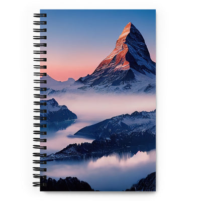 Matternhorn - Nebel - Berglandschaft - Malerei - Notizbuch berge xxx Default Title