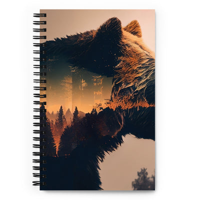 Bär und Bäume Illustration - Notizbuch camping xxx Default Title