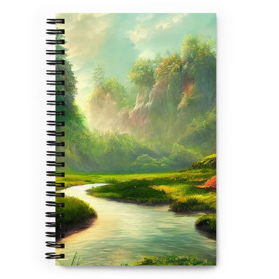 Bach im tropischen Wald - Landschaftsmalerei - Notizbuch camping xxx Default Title