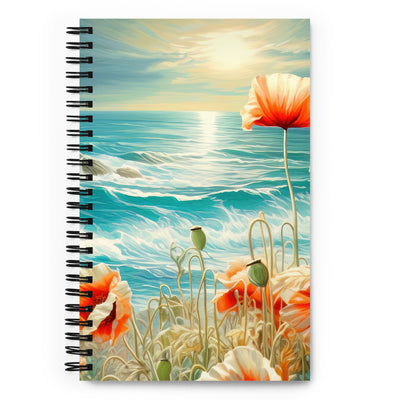 Blumen, Meer und Sonne - Malerei - Notizbuch camping xxx Default Title