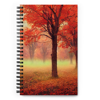 Wald im Herbst - Rote Herbstblätter - Notizbuch-BERGLUST
