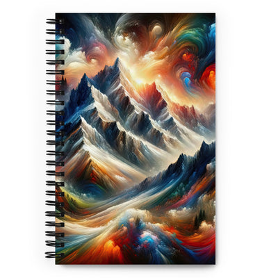 Expressionistische Alpen, Berge: Gemälde mit Farbexplosion - Notizbuch berge xxx yyy zzz Default Title