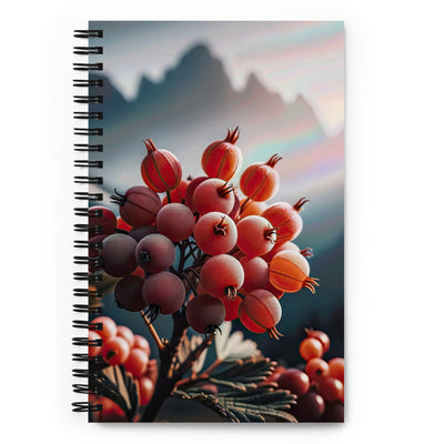 Foto einer Gruppe von Alpenbeeren mit kräftigen Farben und detaillierten Texturen - Notizbuch berge xxx yyy zzz Default Title