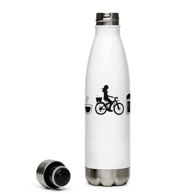 Kaffee, Bier Und Radfahren - Edelstahl Trinkflasche fahrrad Default Title