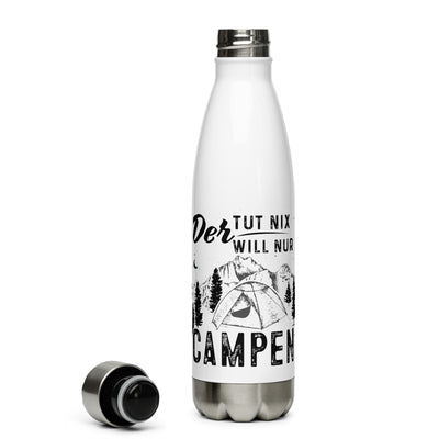 Der Will Nur Campen - Edelstahl Trinkflasche camping Default Title
