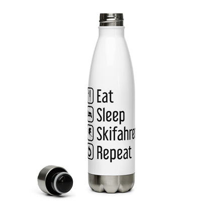Eat Sleep Skifahren Repeat - Edelstahl Trinkflasche ski Default Title