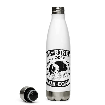 E-Bike - Berg Oder Tal, Mir Egal - Edelstahl Trinkflasche e-bike Default Title
