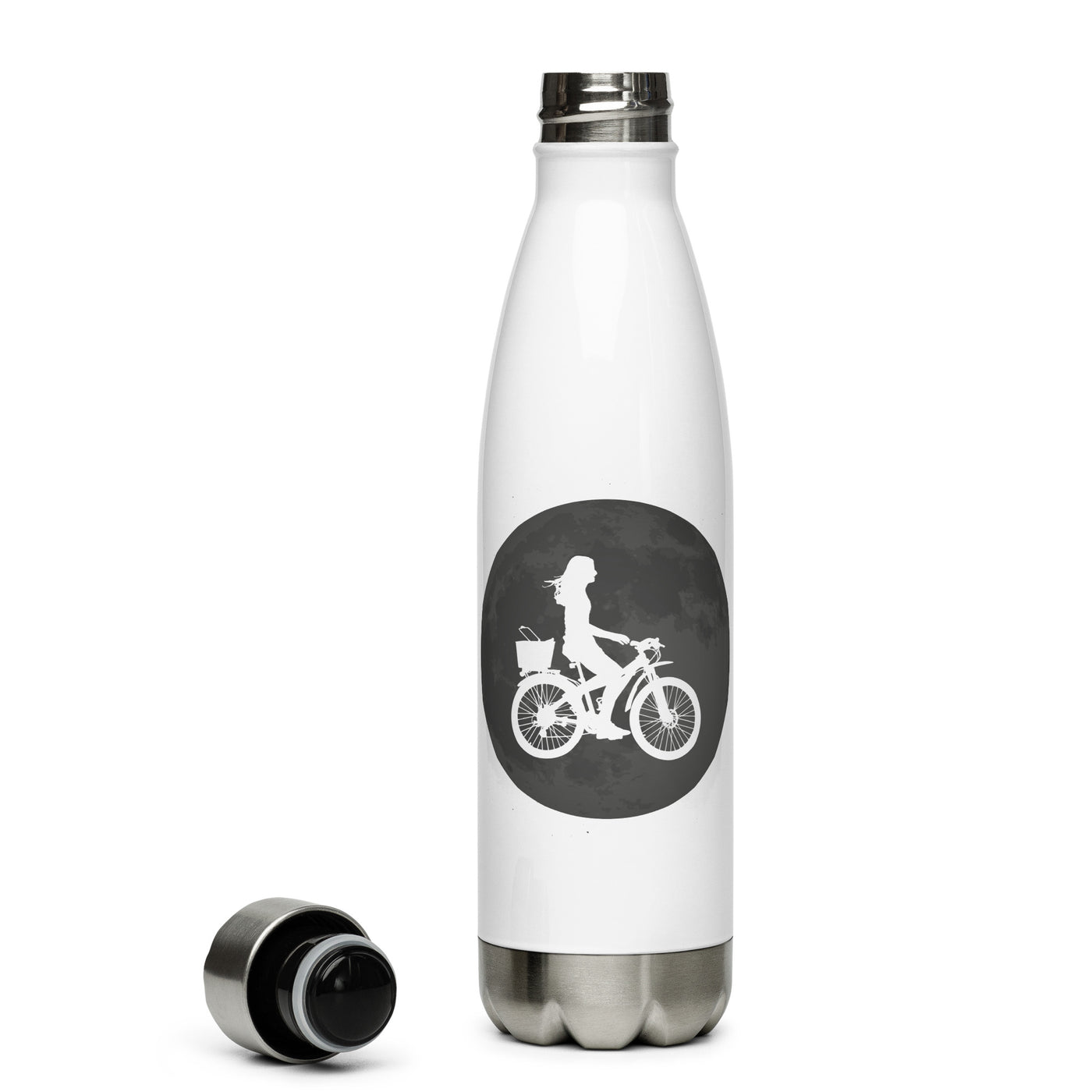 Vollmond – Radfahren Für Frauen - Edelstahl Trinkflasche fahrrad Default Title