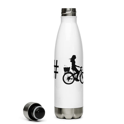 Hashtag - Radfahren Für Frauen - Edelstahl Trinkflasche fahrrad Default Title
