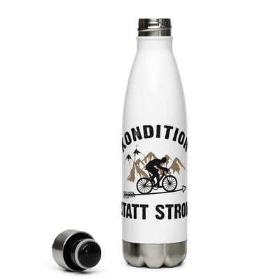 Kondition Statt Strom - Edelstahl Trinkflasche fahrrad mountainbike Default Title