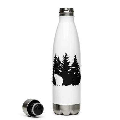 Bäume - Bär - Edelstahl Trinkflasche camping Default Title