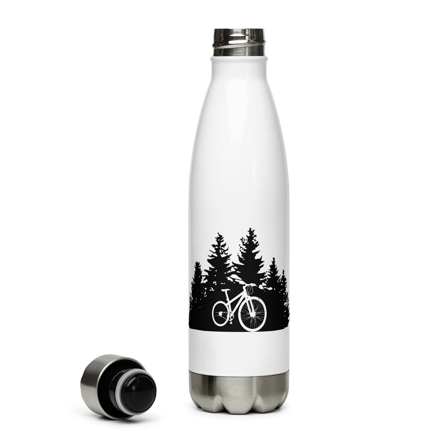 Bäume - Radfahren - Edelstahl Trinkflasche fahrrad Default Title