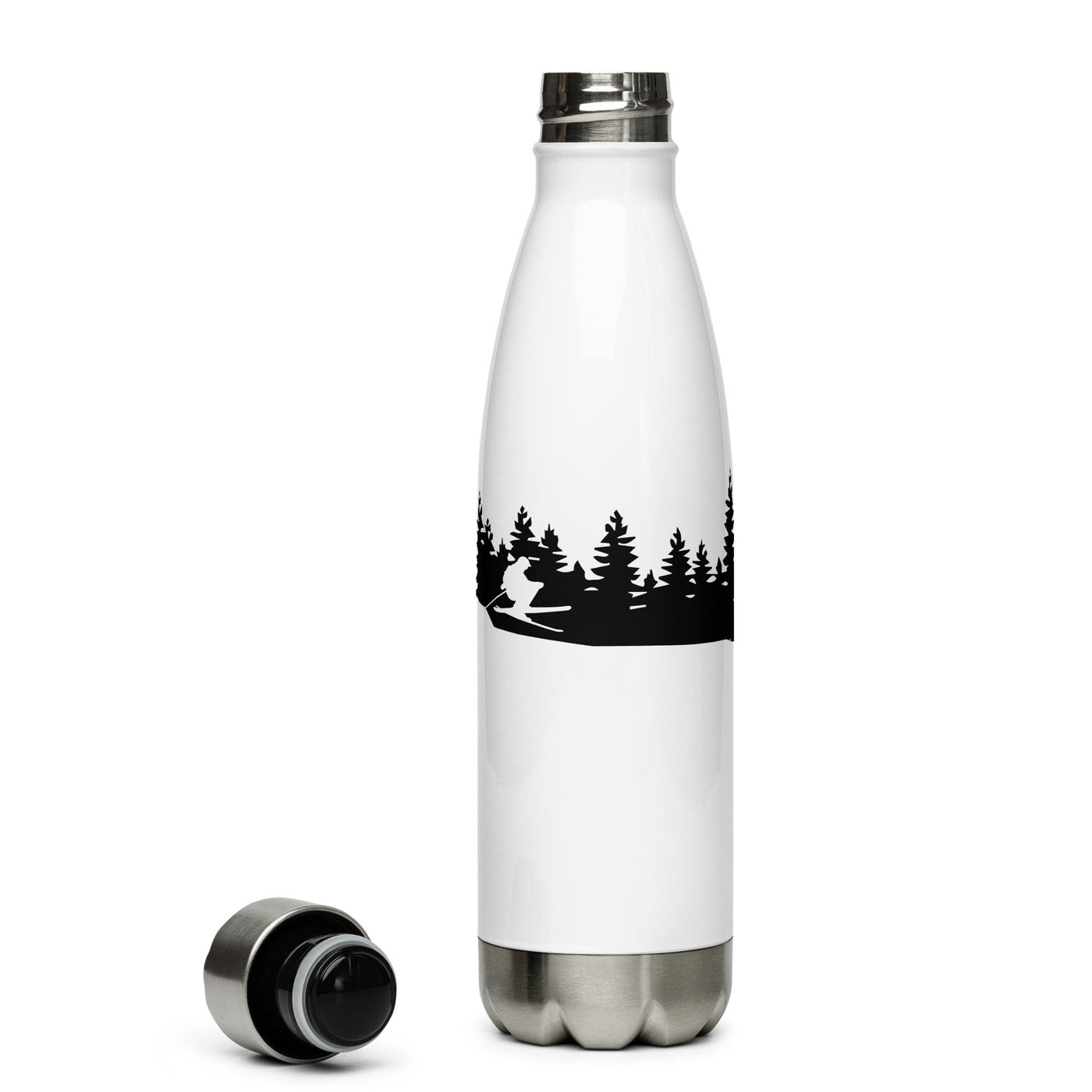 Bäume - Skifahren - Edelstahl Trinkflasche ski Default Title
