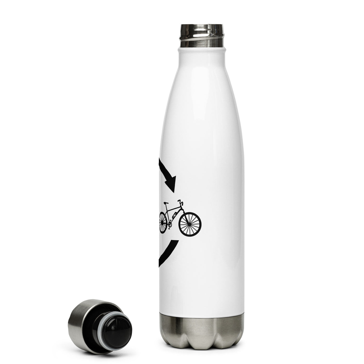 Bier, Ladepfeile Und E-Bike - Edelstahl Trinkflasche e-bike