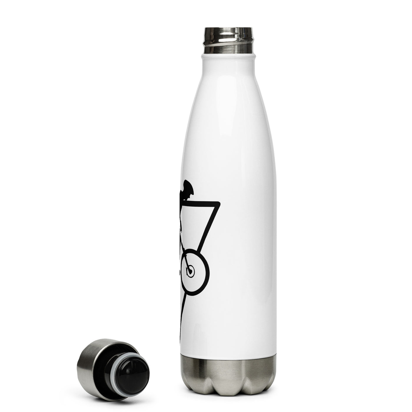 Dreieck - Radfahren - Edelstahl Trinkflasche fahrrad