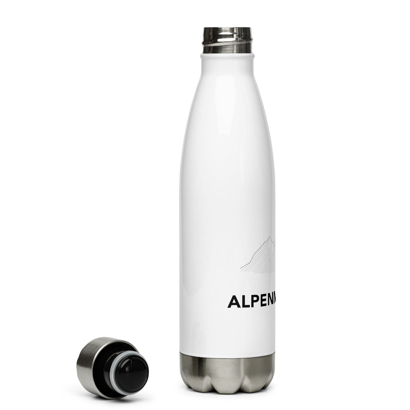 Alpenmadchen - Edelstahl Trinkflasche berge