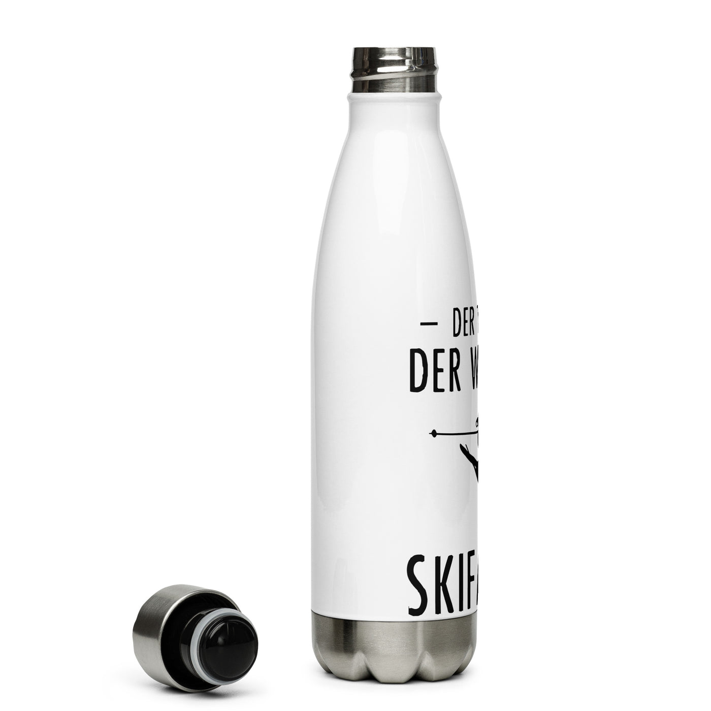 Der Tut Nix Der Will Nur Skifahren - Edelstahl Trinkflasche ski