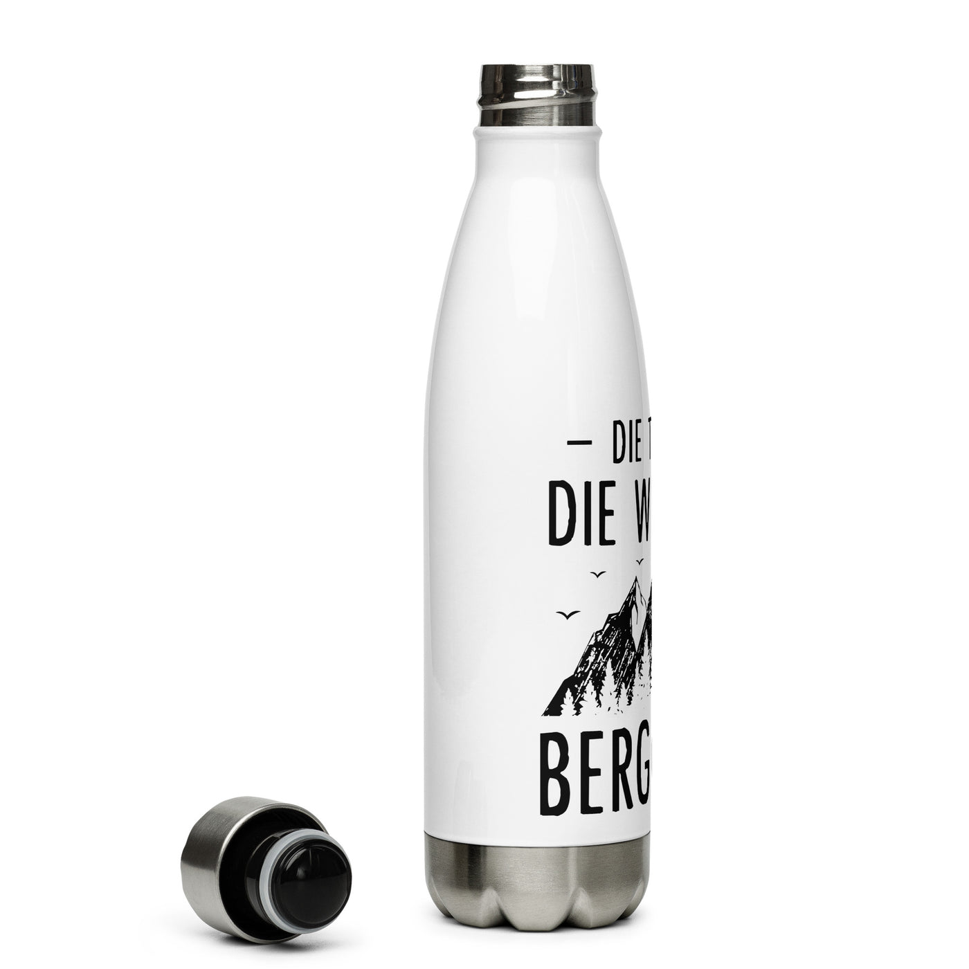 Die Tut Nix Die Will Nur Berggehen - Edelstahl Trinkflasche berge