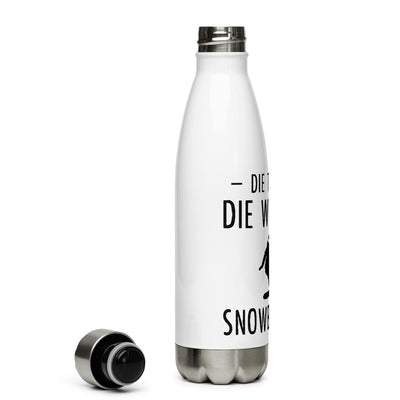 Die Tut Nix Die Will Nur Snowboarden - Edelstahl Trinkflasche snowboarden