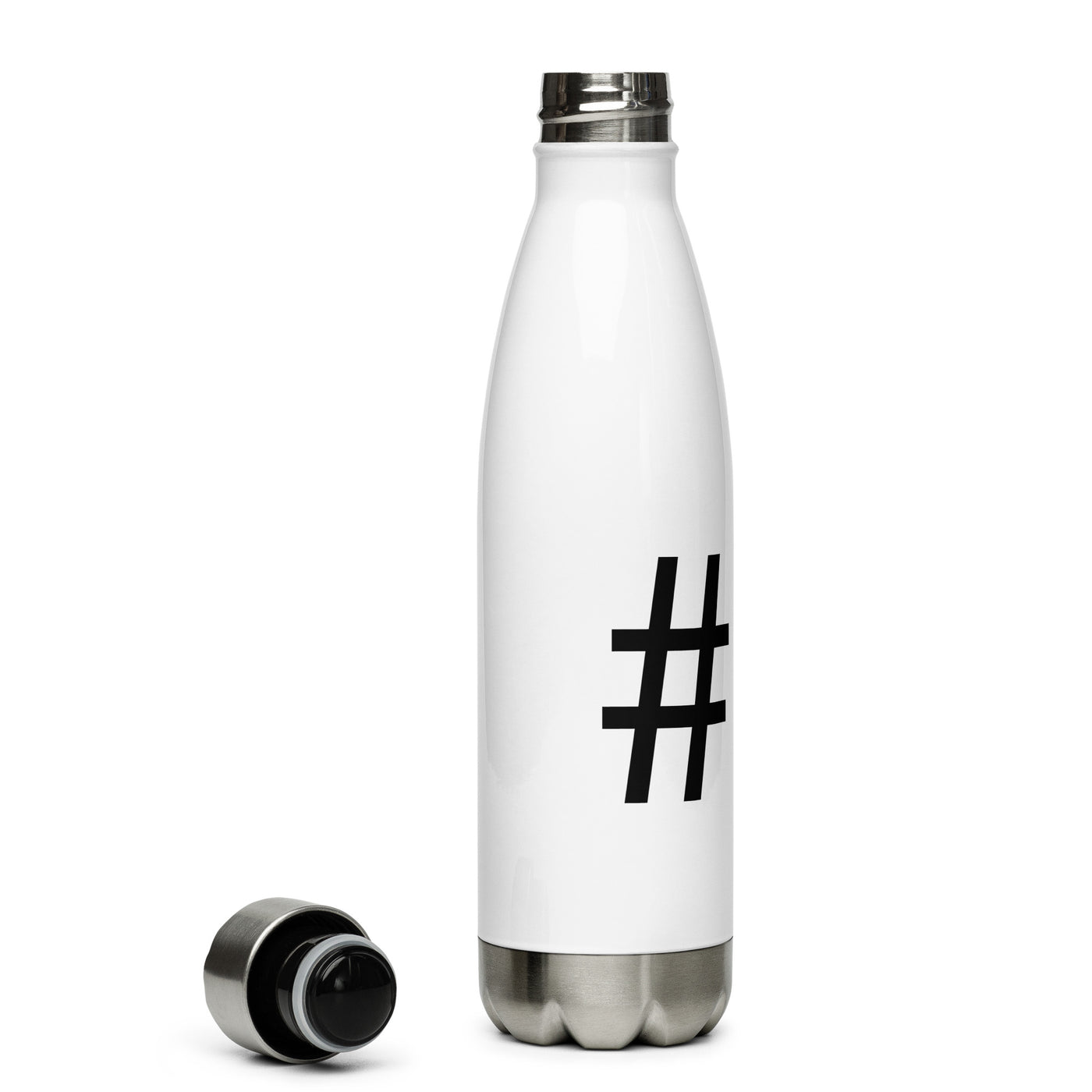 Hashtag - Wandern - Edelstahl Trinkflasche wandern