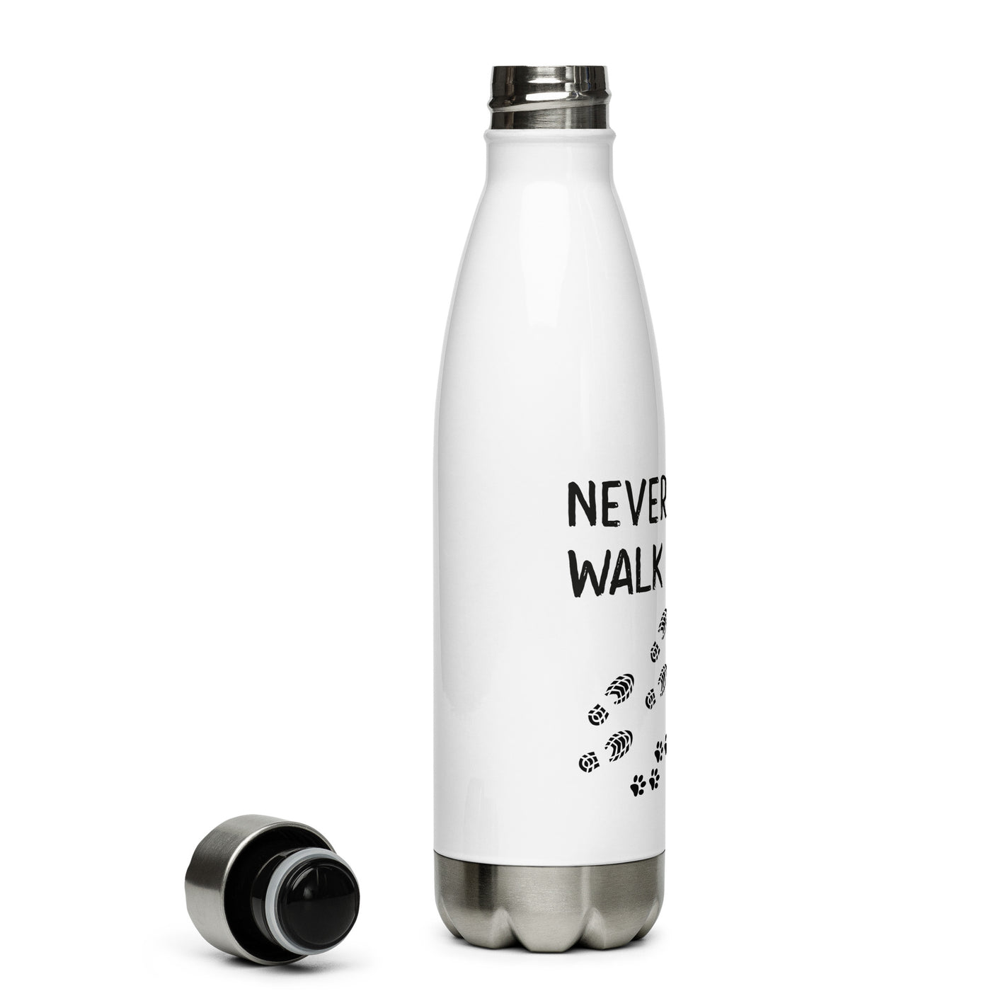 Never Walk Alone - Edelstahl Trinkflasche wandern