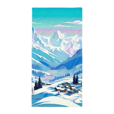 Berge und Schnee - Landschaft - Handtuch klettern ski xxx Default Title