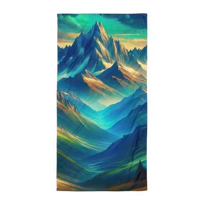 Atemberaubende alpine Komposition mit majestätischen Gipfeln und Tälern - Handtuch berge xxx yyy zzz Default Title