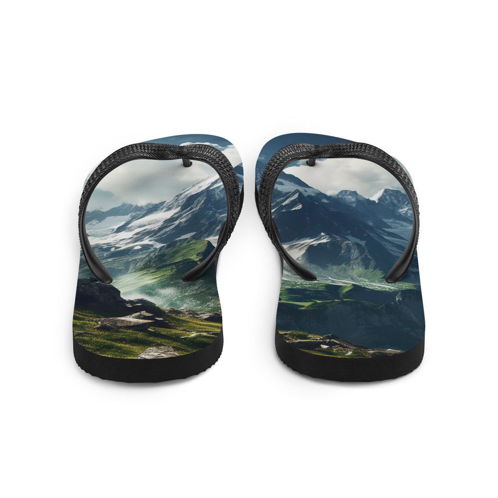 Gigantischer Berg - Landschaftsmalerei - Flip Flops berge xxx