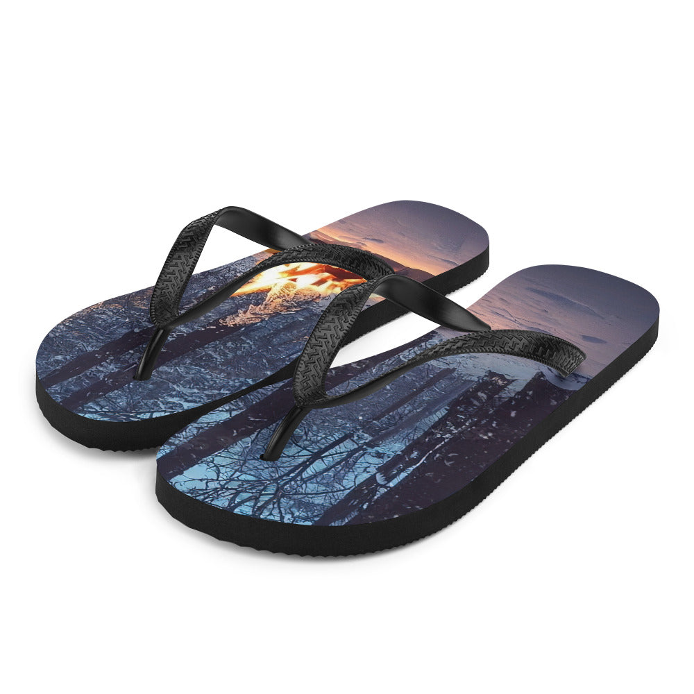 Lagerfeuer im Winter - Camping Foto - Flip Flops camping xxx L