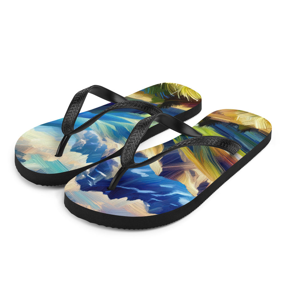 Impressionistische Alpen, lebendige Farbtupfer und Lichteffekte - Flip Flops berge xxx yyy zzz