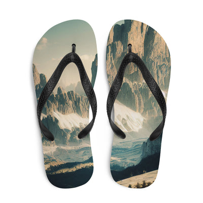 Dolomiten - Landschaftsmalerei - Flip Flops berge xxx
