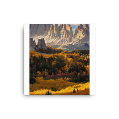 Dolomiten Berge - Malerei - Dünne Leinwand berge xxx 30.5 x 30.5 cm
