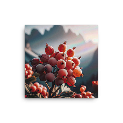 Foto einer Gruppe von Alpenbeeren mit kräftigen Farben und detaillierten Texturen - Dünne Leinwand berge xxx yyy zzz 30.5 x 30.5 cm