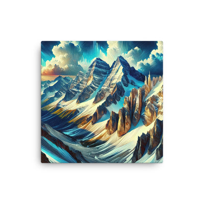 Majestätische Alpen in zufällig ausgewähltem Kunststil - Dünne Leinwand berge xxx yyy zzz 30.5 x 30.5 cm