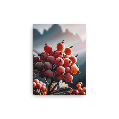 Foto einer Gruppe von Alpenbeeren mit kräftigen Farben und detaillierten Texturen - Dünne Leinwand berge xxx yyy zzz 30.5 x 40.6 cm