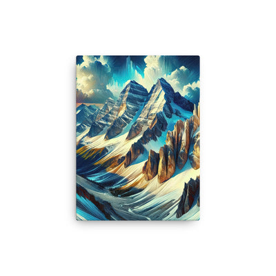 Majestätische Alpen in zufällig ausgewähltem Kunststil - Dünne Leinwand berge xxx yyy zzz 30.5 x 40.6 cm