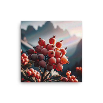 Foto einer Gruppe von Alpenbeeren mit kräftigen Farben und detaillierten Texturen - Dünne Leinwand berge xxx yyy zzz 40.6 x 40.6 cm
