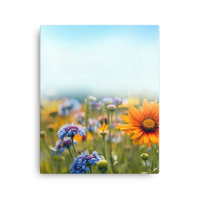 Foto von Blumen im Sonnenschein - Nahaufnahme - Dünne Leinwand camping xxx 40.6 x 50.8 cm