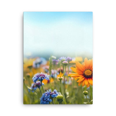 Foto von Blumen im Sonnenschein - Nahaufnahme - Dünne Leinwand camping xxx 45.7 x 61 cm