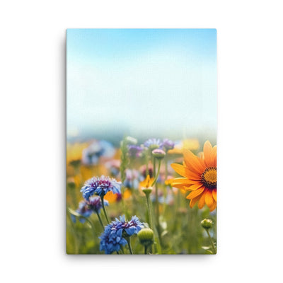 Foto von Blumen im Sonnenschein - Nahaufnahme - Dünne Leinwand camping xxx 61 x 91.4 cm