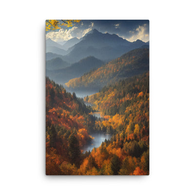 Berge, Wald und Nebel - Malerei - Dünne Leinwand berge xxx 61 x 91.4 cm