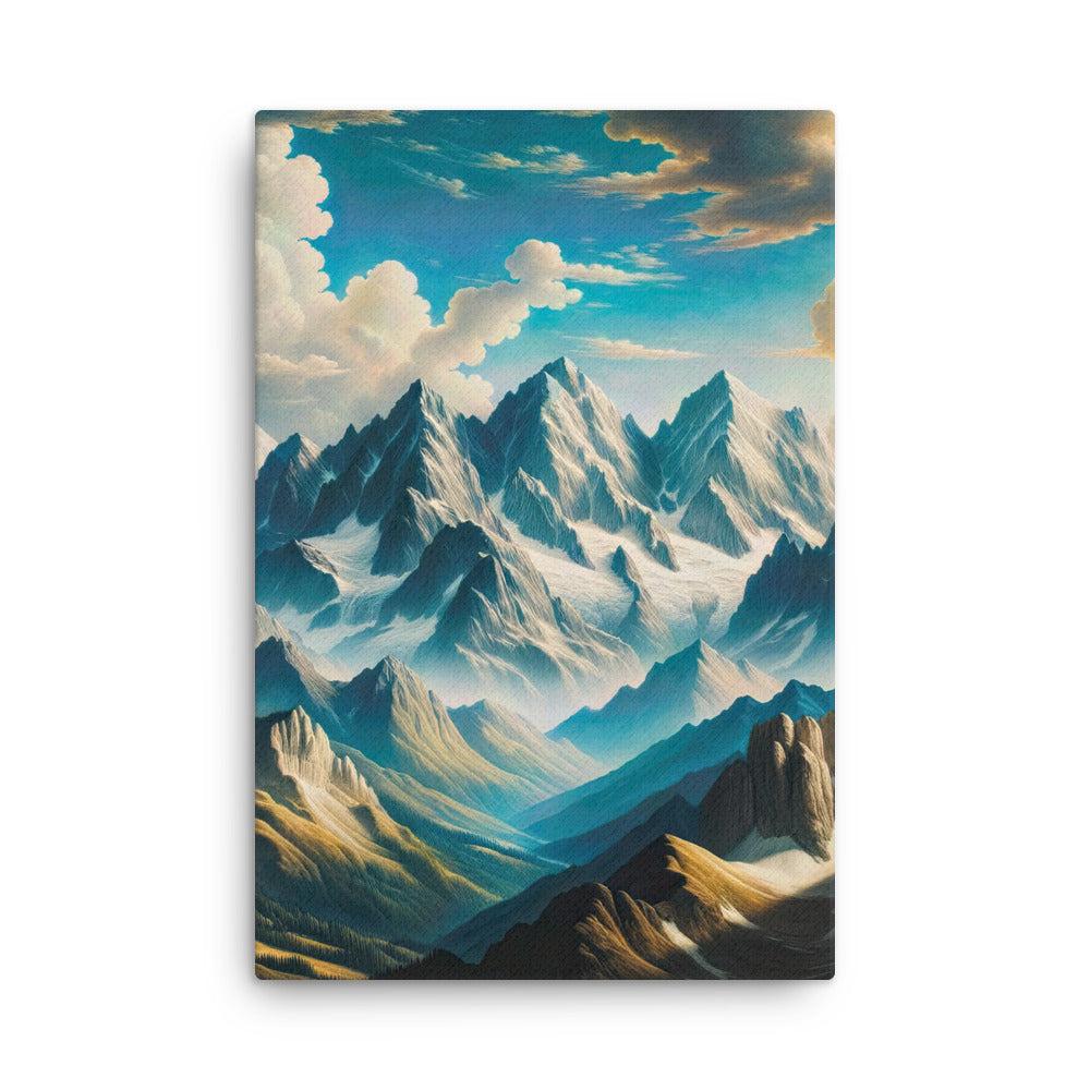 Ein Gemälde von Bergen, das eine epische Atmosphäre ausstrahlt. Kunst der Frührenaissance - Dünne Leinwand berge xxx yyy zzz 61 x 91.4 cm