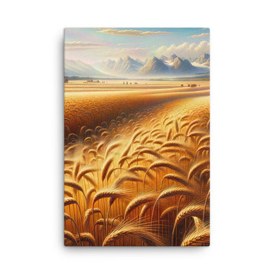 Ölgemälde eines bayerischen Weizenfeldes, endlose goldene Halme (TR) - Dünne Leinwand xxx yyy zzz 61 x 91.4 cm