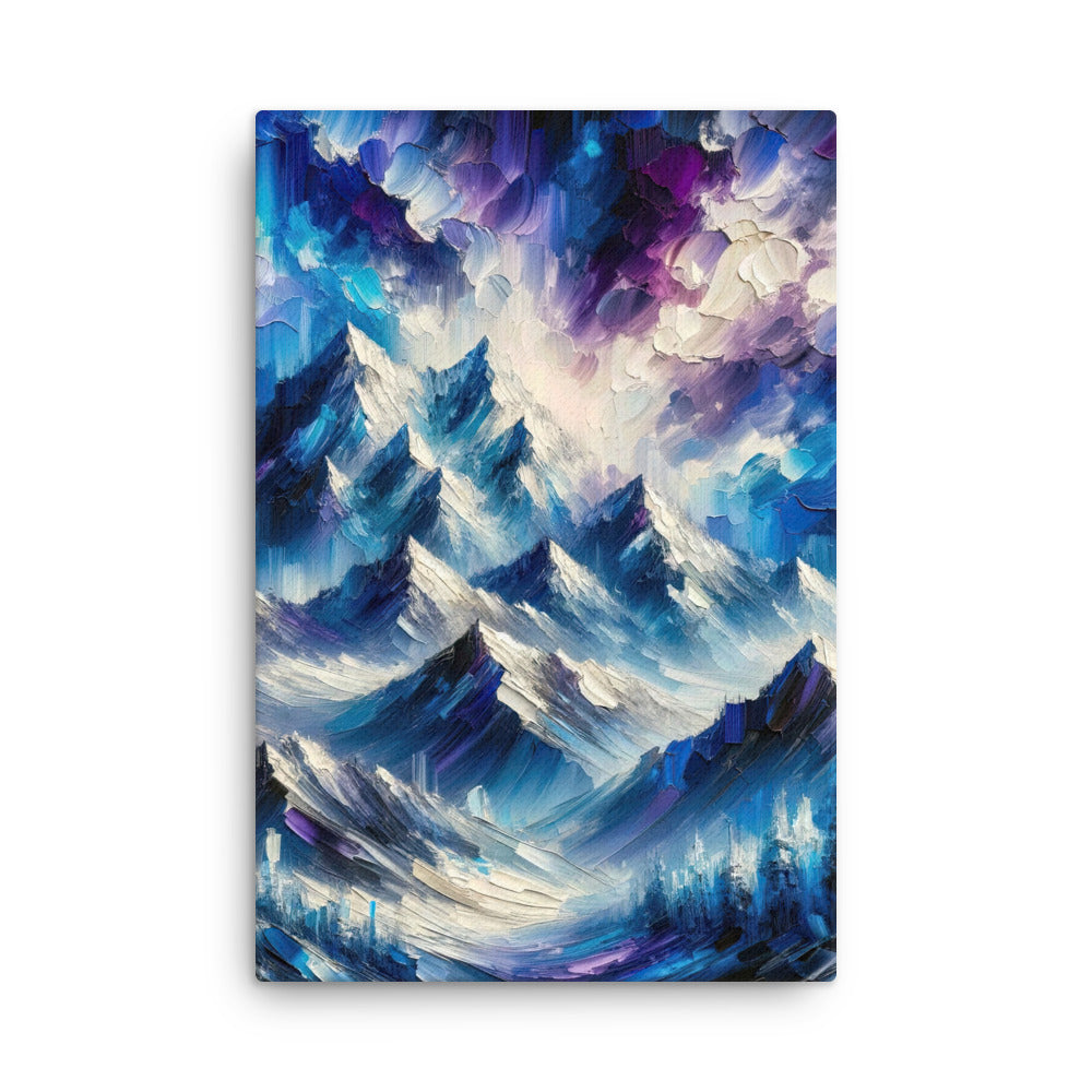 Alpenabstraktion mit dramatischem Himmel in Öl - Dünne Leinwand berge xxx yyy zzz 61 x 91.4 cm