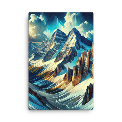 Majestätische Alpen in zufällig ausgewähltem Kunststil - Dünne Leinwand berge xxx yyy zzz 61 x 91.4 cm