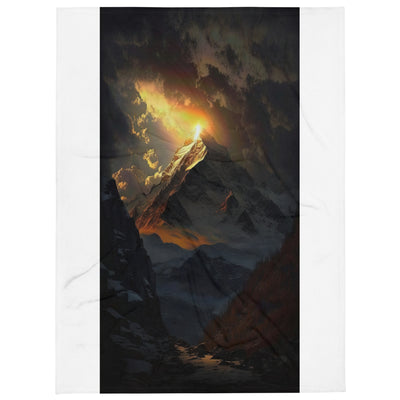Himalaya Gebirge, Sonnenuntergang - Landschaft - Überwurfdecke berge xxx 152.4 x 203.2 cm