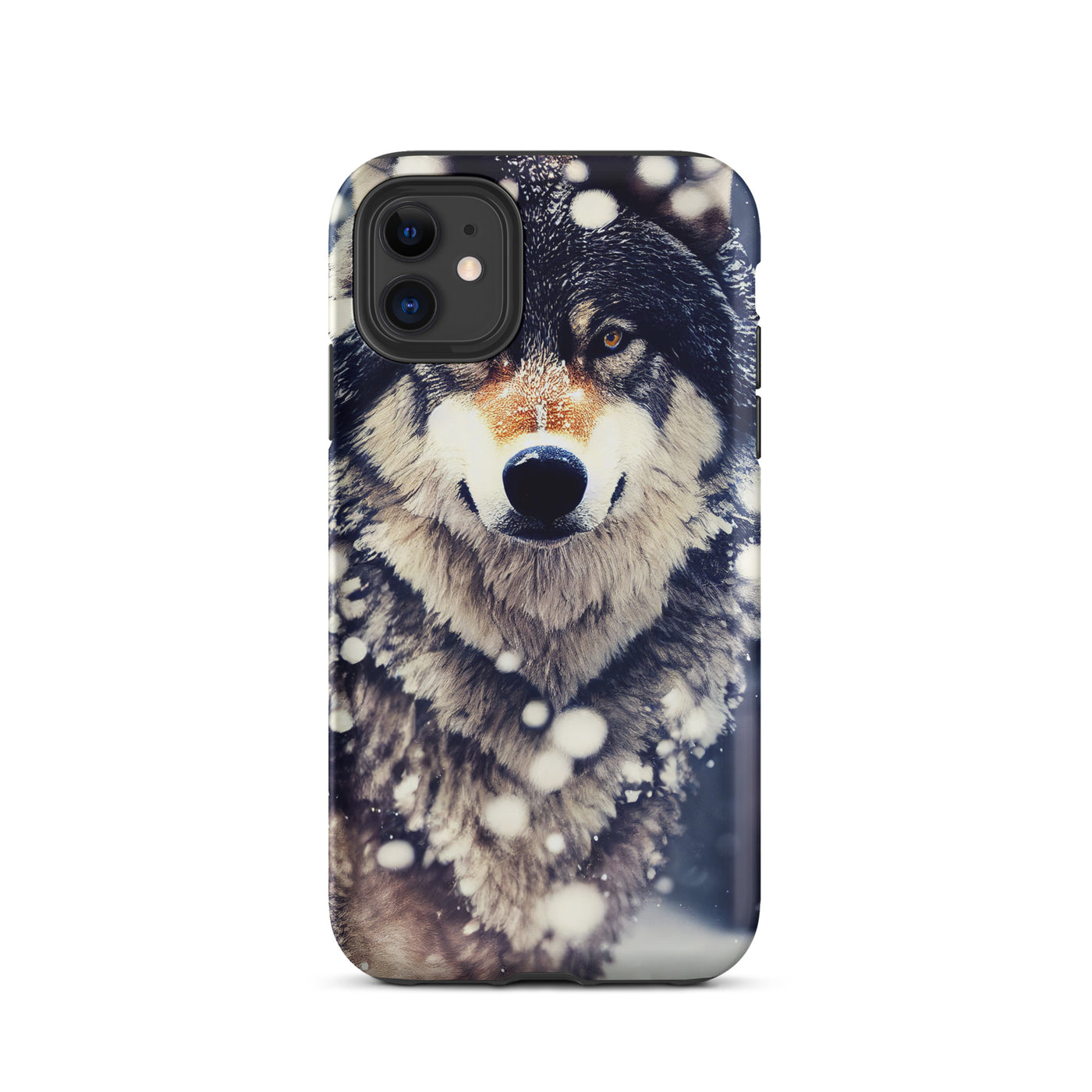 Wolf im Schnee - Episches Foto - iPhone Schutzhülle (robust) camping xxx iPhone 11
