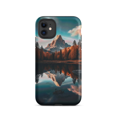 Bergsee, Berg und Bäume - Foto - iPhone Schutzhülle (robust) berge xxx iPhone 11
