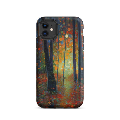 Wald voller Bäume - Herbstliche Stimmung - Malerei - iPhone Schutzhülle (robust) camping xxx iPhone 11